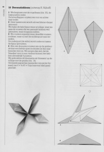Instructions for Origami flower